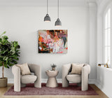 Hindbærsofticen (100x80cm)