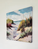 In the dunes (30x30cm) - Danish Gallery - Moderne, abstrakte malerier. Online galleri med original, unik kunst til din bolig. 