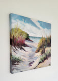 In the dunes (30x30cm) - Danish Gallery - Moderne, abstrakte malerier. Online galleri med original, unik kunst til din bolig. 