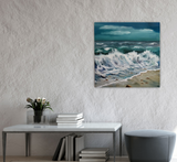 The blue wave (60x60cm)