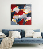 15-26 (100x100cm) - Danish Gallery - Moderne, abstrakte malerier. Online galleri med original, unik kunst til din bolig. 