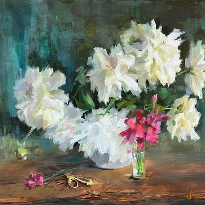Peonies and Pinks (60x50cm)