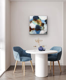 Blue elements II (80x80cm)