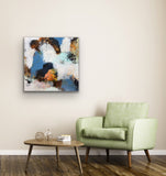 Blue elements I (80x80cm)