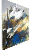 The lake shore (60x70cm) - Danish Gallery - Moderne, abstrakte malerier. Online galleri med original, unik kunst til din bolig. 
