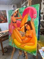 Flamingo game (60x73cm)