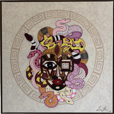 Medusa: The Misremembered Monster (77x77cm)