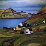 The village to the south (60x60cm)