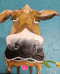 Cow with dandelion (40x50cm)