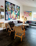 The manifold lineup (280x200cm) - Danish Gallery - Moderne, abstrakte malerier. Online galleri med original, unik kunst til din bolig. 