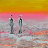 The pink ocean (40x40cm)