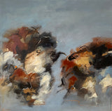 Where silence settles (80x80cm)