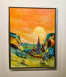The journey of light (60x80cm) - Danish Gallery - Moderne, abstrakte malerier. Online galleri med original, unik kunst til din bolig. 