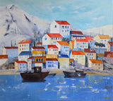 Mediterranean city (100x90cm)