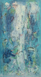 Twists (50x90cm) - Danish Gallery - Moderne, abstrakte malerier. Online galleri med original, unik kunst til din bolig. 