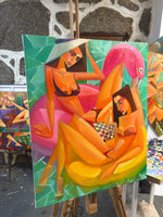 Flamingo game (60x73cm)
