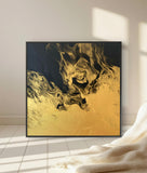 Turning darkness into gold (40x40cm)