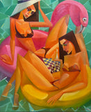 Flamingo game (60x73cm)