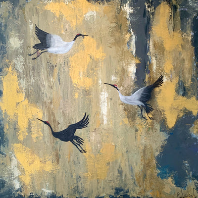 Golden Flight (80x80cm)