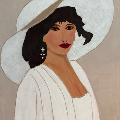 Maria in white (60x80cm)