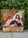 Carmen (50x50cm) - Danish Gallery - Moderne, abstrakte malerier. Online galleri med original, unik kunst til din bolig. 