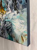 Love in January (50x50cm) - Danish Gallery - Moderne, abstrakte malerier. Online galleri med original, unik kunst til din bolig. 