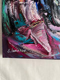 Art de Vivre (50x50cm) - Danish Gallery - Moderne, abstrakte malerier. Online galleri med original, unik kunst til din bolig. 