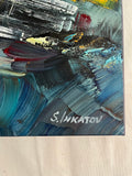Homecoming (50x50cm) - Danish Gallery - Moderne, abstrakte malerier. Online galleri med original, unik kunst til din bolig. 