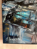 Love in January (50x50cm) - Danish Gallery - Moderne, abstrakte malerier. Online galleri med original, unik kunst til din bolig. 