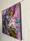 Art de Vivre (50x50cm) - Danish Gallery - Moderne, abstrakte malerier. Online galleri med original, unik kunst til din bolig. 