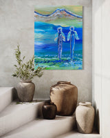 The blue water (60x80cm)