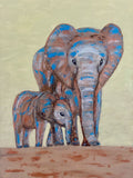 Elephants  (60x80cm)