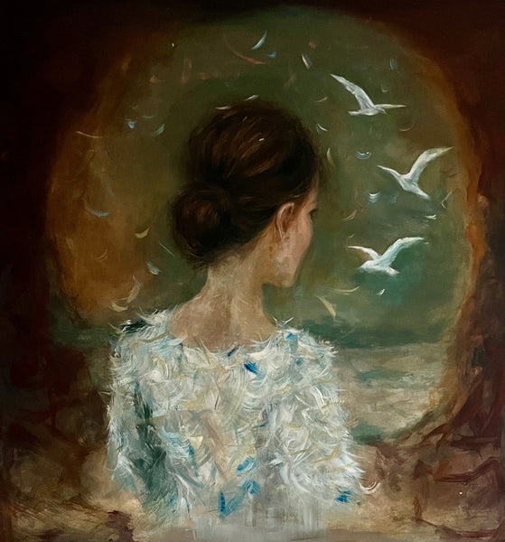 Silence speaks (100x100cm)