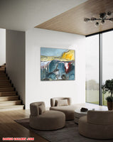 Fractured Calm (100x100cm)