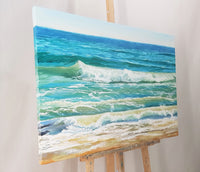 In holiday waves (90x60cm)