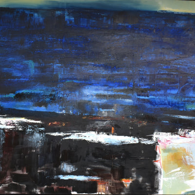 The blue ocean - Faroe Islands (140x120cm)