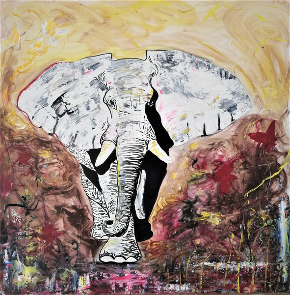 Elephant (80x80cm)