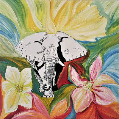 Elephant (80x80cm)