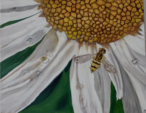 A fly in the flowers (50x40cm)