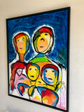 Cobra 14 - Family in blue (70x90cm)