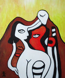 Woman and sadness ( 50x60 cm )