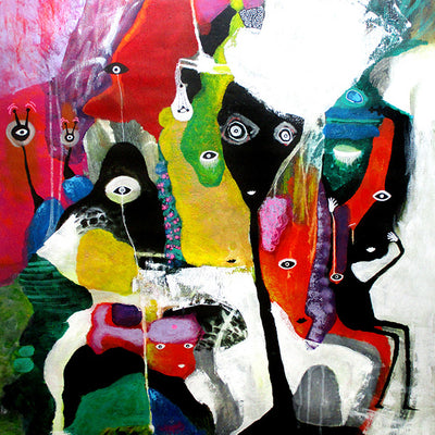 Memories about pink fish ( 80x100 cm )
