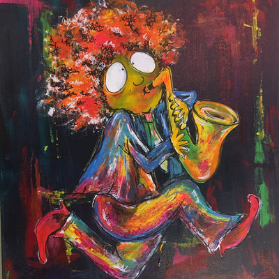 The saxophone (60x70cm)