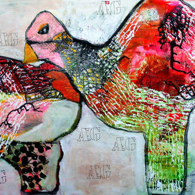 Egg from hen with sea view ( 120x80 cm )